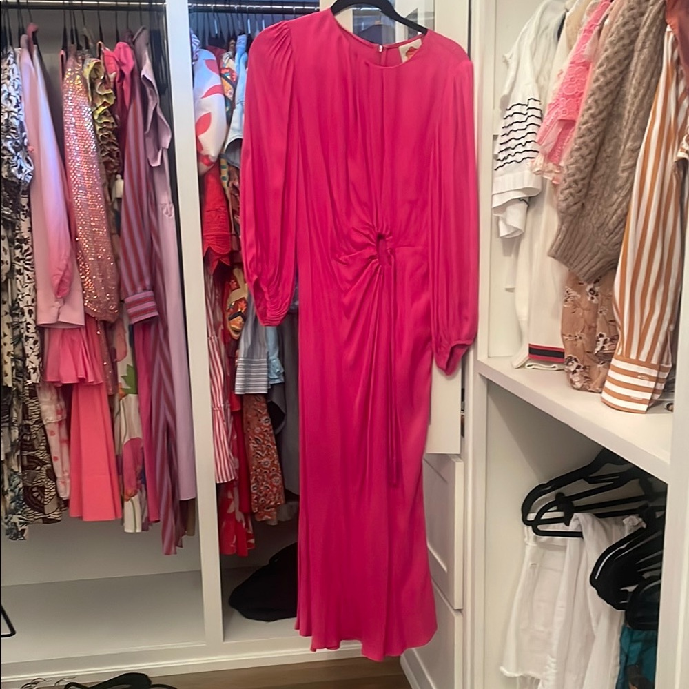 Elegant Pink Long Sleeve Dress FARM Rio